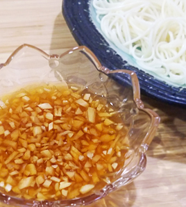 酢しょうがのそうめん