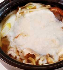 きのこのとろろ鍋