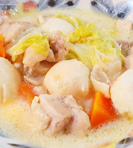 里芋と白菜のシチュー