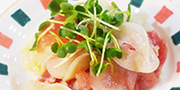 かぶと生ハムのサラダ