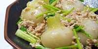 かぶのそぼろ煮
