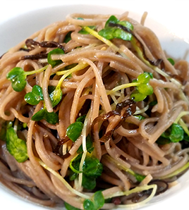 えのきステーキ＆中華スープ