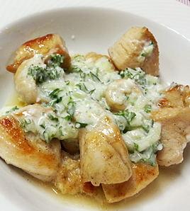 チキンのヨーグルトがけ